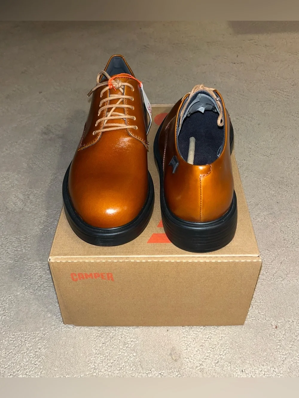 Camper Dean Leather Lace Up Derby Shoes Medium Brown Men’s Size 7.5 or EU 40